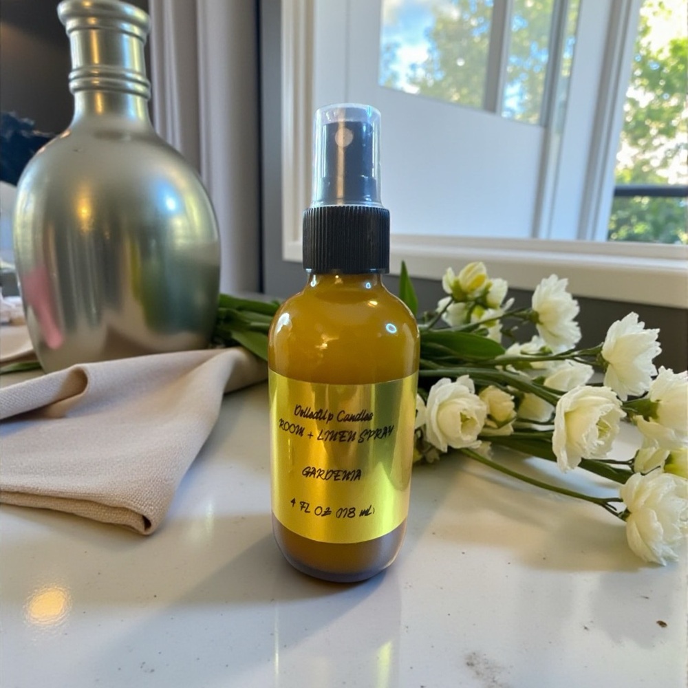 Gardenia Room & Linen Spray 4oz | Floral Home Fragrance Mist